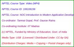 NOC:Introduction to Modern Application Development (USB)