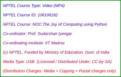 NOC:The Joy of Computing using Python (USB)