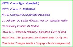 NOC:Multimodal Interaction (USB)