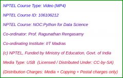 NOC:Python for Data Science (USB)