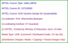 NOC:System Design for Sustainability (USB)