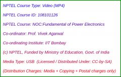 NOC:Fundamental of Power Electronics (USB)
