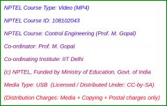 Control Engineering (Prof. M. Gopal) (USB)