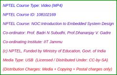 NOC:Introduction to Embedded System Design (USB)