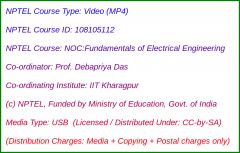 NOC:Fundamentals of Electrical Engineering (USB)