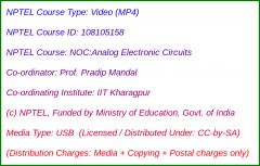 NOC:Analog Electronic Circuits (USB)