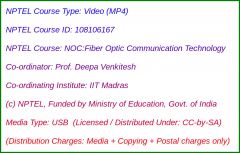 NOC:Fiber Optic Communication Technology (USB)