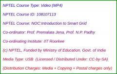 NOC:Introduction to Smart Grid (USB)