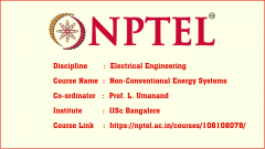 Non-Conventional Energy Systems - Web Course (DVD)