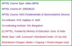 NOC:Fundamentals of Semiconductor Devices (USB)