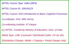 NOC:Introduction to Basic Cognitive Processes (USB)
