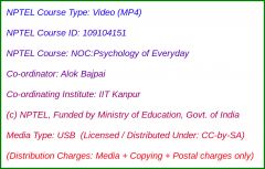 NOC:Psychology of Everyday (USB)