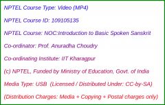 NOC:Introduction to Basic Spoken Sanskrit (USB)