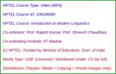 Introduction to Modern Linguistics (USB)