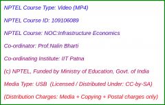 NOC:Infrastructure Economics (USB)