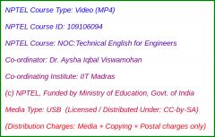 NOC:Technical English for Engineers (USB)
