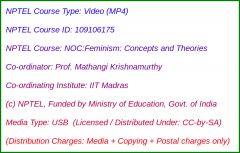 NOC:Feminism: Concepts and Theories (USB)