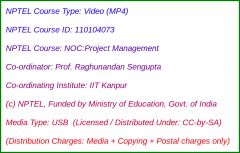 NOC:Project Management (USB)