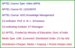 NOC:Knowledge Management (USB)