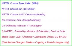 NOC:Decision Modeling (USB)