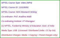 NOC:Research Writing (USB)