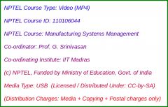 Manufacturing Systems Management (USB)
