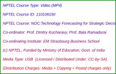 NOC:Technology Forecasting for Strategic Decision Making - An Introduction