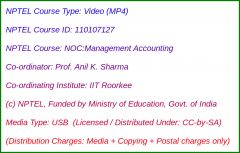 NOC:Management Accounting (USB)