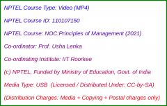 NOC:Principles of Management (2020)