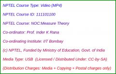 NOC:Measure Theory (USB)