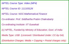 NOC:Mathematical Finance (USB)