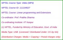 Linear programming and Extensions (USB)