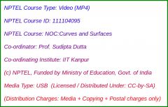 NOC:Curves and Surfaces (USB)