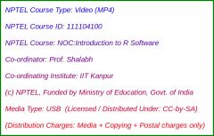 NOC:Introduction to R Software (USB)