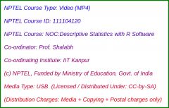 NOC:Descriptive Statistics with R Software (USB)