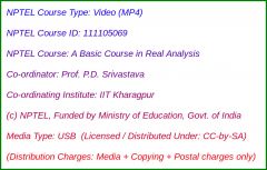 A Basic Course in Real Analysis (USB)