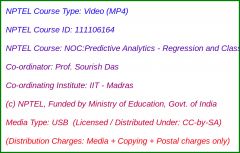 NOC:Predictive Analytics - Regression and Classification