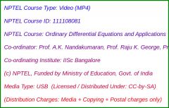 Ordinary Differential Equations and Applications (USB)