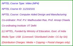 Computer Aided Design and Manufacturing (USB)
