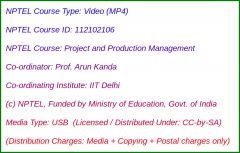 Project and Production Management (USB)