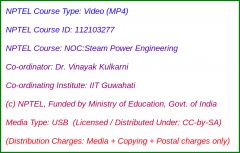 NOC:Steam Power Engineering (USB)
