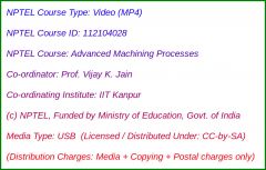 Advanced Machining Processes (USB)