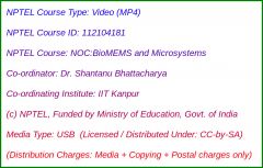 NOC:BioMEMS and Microsystems (USB)