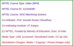 NOC:Machining Science (USB)