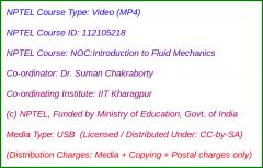 NOC:Introduction to Fluid Mechanics (USB)