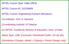Engineering Fracture Mechanics (USB)