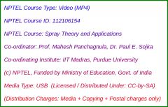 Spray Theory and Applications (USB)