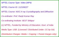 NOC:X-ray Crystallography and Diffraction (USB)