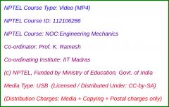 NOC:Engineering Mechanics - 2019 (USB)