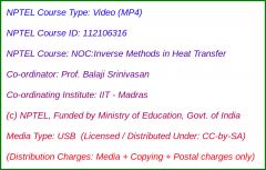 NOC:Inverse Methods in Heat Transfer